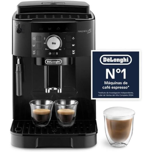 Cafetera Superautomática De'Longhi Magnifica S ECAM11.112.B 1,8L con espumador de leche