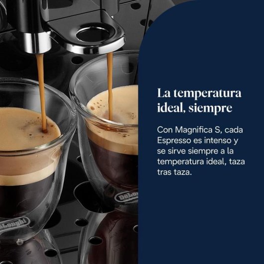 Cafetera Superautomática De'Longhi Magnifica S ECAM11.112.B 1,8L con espumador de leche