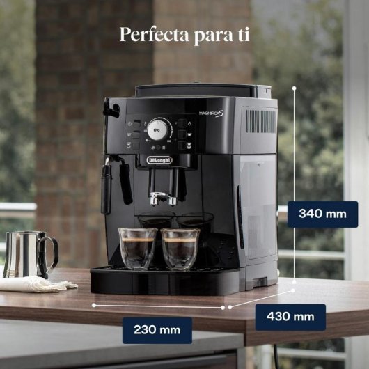 Cafetera Superautomática De'Longhi Magnifica S ECAM11.112.B 1,8L con espumador de leche
