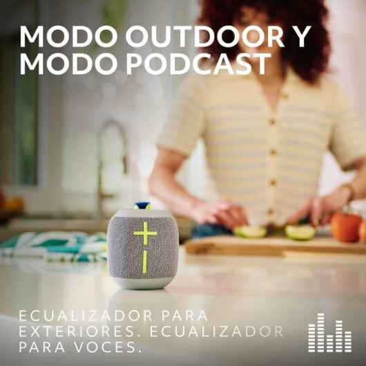 Altavoz portátil Ultimate Ears Wonderboom 4 Bluetooth sonido 360º, resistencia agua y polvo, negro