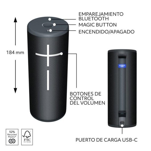 Lautsprecher Ultimate Ears Boom 4 Tragbar Bluetooth 85 dB IP67 15 h Akku