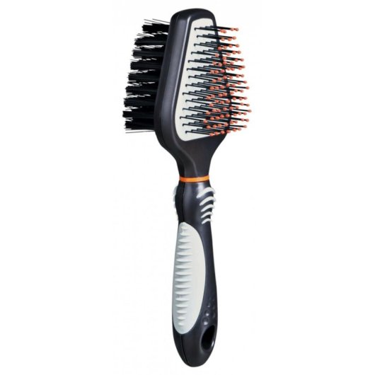 Brosse pour chien TRIXIE 24153 double face plastique nylon antidérapant