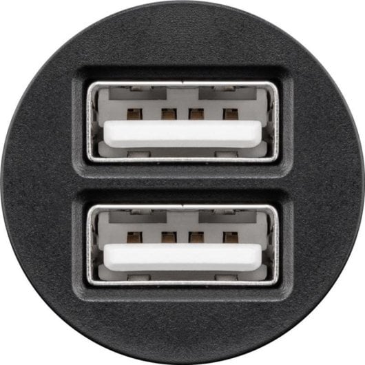 Cargador de coche Genérica doble USB 3,1A compacto negro