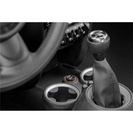 Cargador de coche Genérica doble USB 3,1A compacto negro