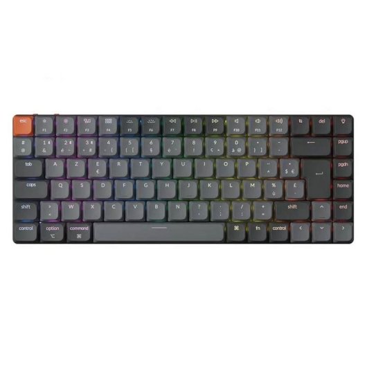 Teclado Keychron K3 Max 75% mecânico sem fios RGB switches Gateron Red