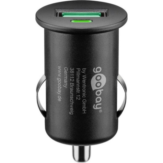 Cargador de coche Goobay 45162 USB Quick Charge 3.0 18W negro