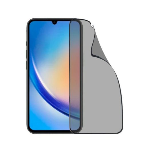 Protection d'écran incassable en verre trempé anti-espion pour Samsung Galaxy A34 5G