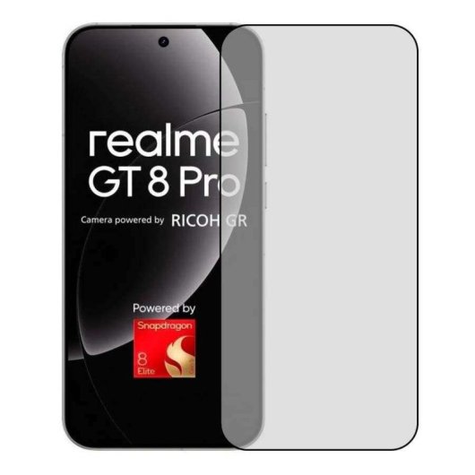 Película protetora de ecrã de vidro temperado completa para Realme GT 8 Pro