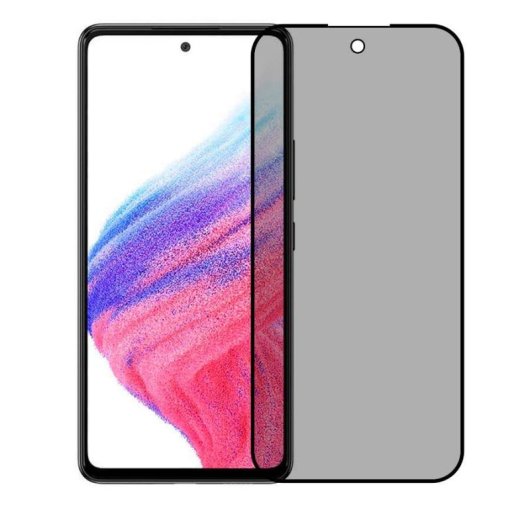 Película protetora de ecrã anti-espionagem em vidro temperado para Samsung Galaxy A53