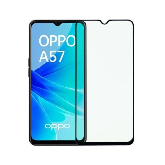 Panzerglas Komplettschutz Oppo A57s Vollabdeckung 0,38 mm Anti-Fingerabdruck