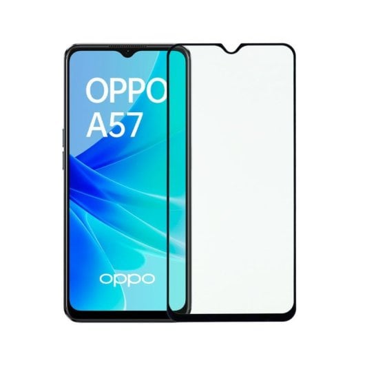 Panzerglas Komplettschutz Oppo A57s Vollabdeckung 0,38 mm Anti-Fingerabdruck