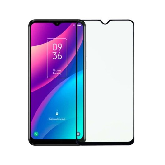 Protection d'écran incassable en verre trempé intégral pour TCL 306