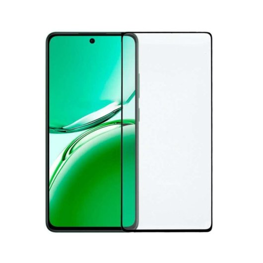 Película protetora de ecrã de vidro temperado completa para Oppo Reno 12 F