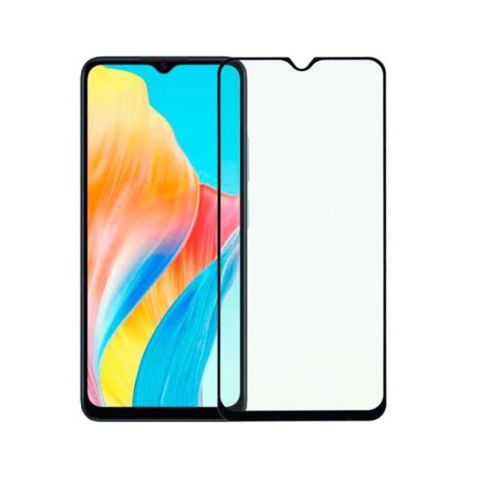 Vollflächiger Displayschutz aus gehärtetem Glas für Oppo A18