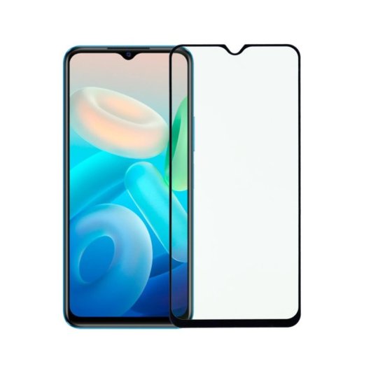 Película protetora de ecrã completa em vidro temperado para Vivo Y17s