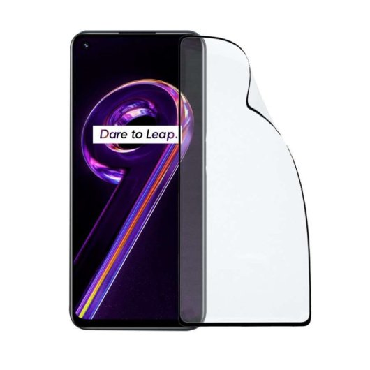 Película protetora de ecrã de vidro temperado inquebrável para Realme 9i