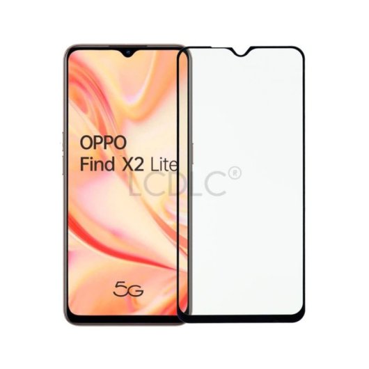 Película protetora de ecrã completa em vidro temperado para Oppo Find X2 Lite