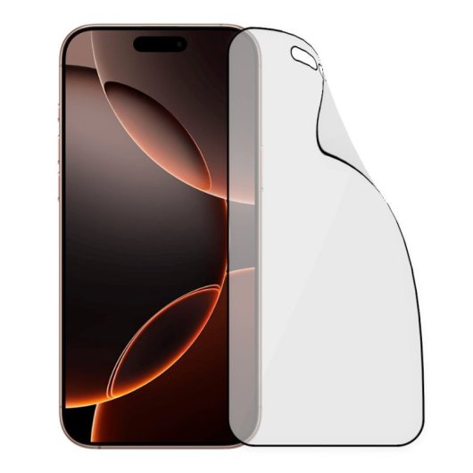 Película protetora de vidro temperado fosco e inquebrável para iPhone 17 Pro Max
