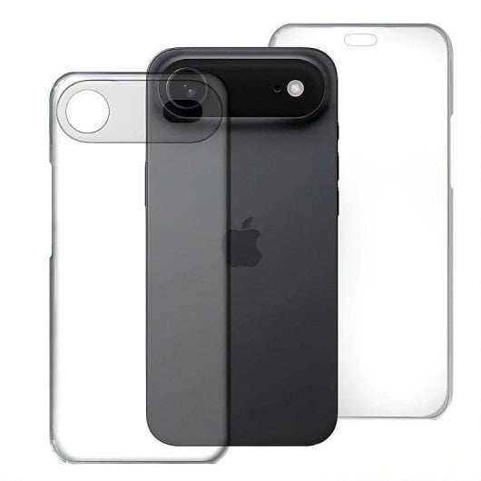 Funda para móvil Max Power Digital Doble Cara 360 Grados Silicona Transparente para iPhone Air