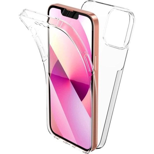 Funda para móvil Max Power Digital Doble Cara 360 Silicona Transparente Protección Integral para iPhone 17 Pro Max