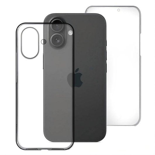 Funda para móvil Max Power Digital Doble Cara 360 Grados Silicona Transparente para iPhone 17