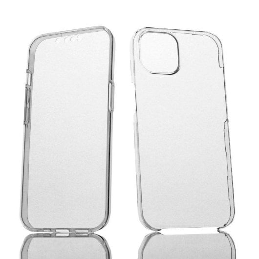 Funda para móvil Max Power Digital Doble Cara 360 Silicona Transparente Protección total para Apple iPhone 14