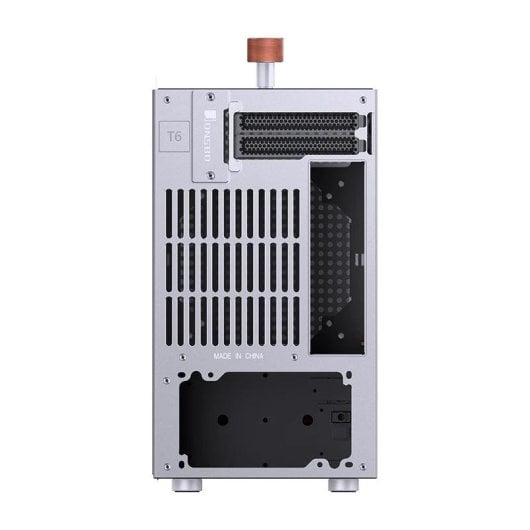 PC-Gehäuse Jonsbo T6 Mini Tower ITX Aluminium Holz Glasfenster