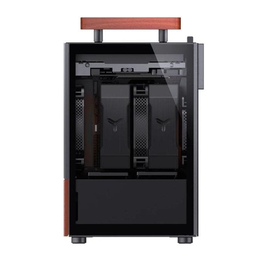 Boîtier PC Jonsbo T6 Mini Tower Noir Bois Verre Trempé ITX