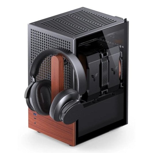 Boîtier PC Jonsbo T6 Mini Tower Noir Bois Verre Trempé ITX