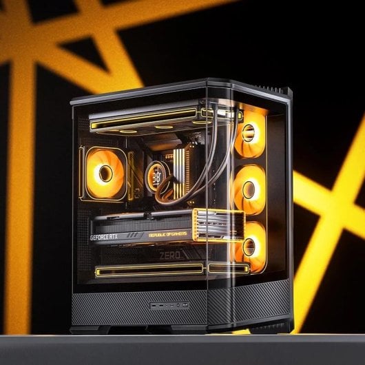 Caja PC Jonsbo D400 Negra Acuario Cristal Templado ATX/Micro-ATX/Mini-ITX Gaming