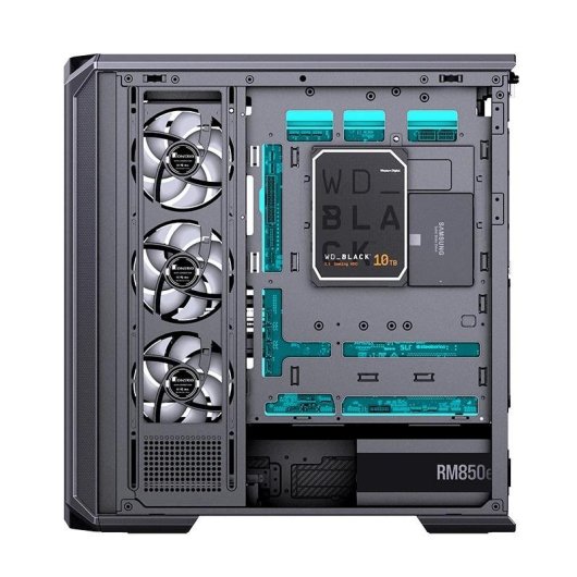 Caja PC Jonsbo D400 Negra Acuario Cristal Templado ATX/Micro-ATX/Mini-ITX Gaming