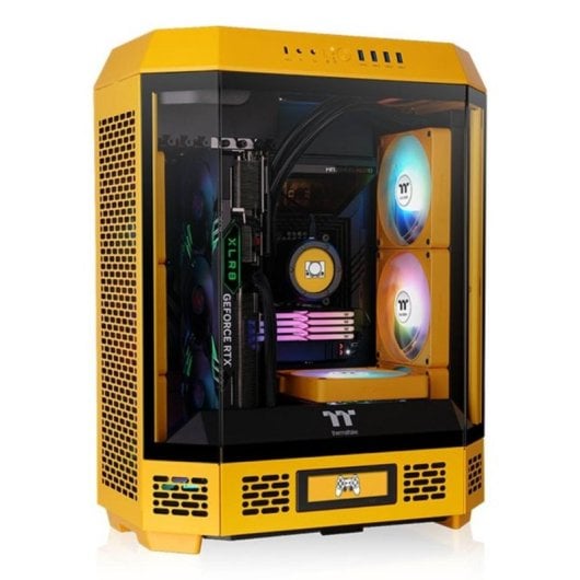 PC-Gehäuse Thermaltake The Tower 600 Gelb ARGB Glas ATX Gaming