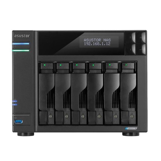 NAS desktop ASUSTOR 6 bay Intel Celeron N5105 8GB DDR4 2x 2.5GbE ADM