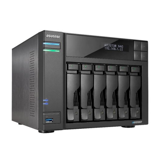 NAS desktop ASUSTOR 6 bay Intel Celeron N5105 8GB DDR4 2x 2.5GbE ADM