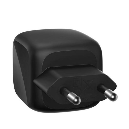 Chargeur Belkin WCH019kqBK GaN 50 W USB-C double charge rapide noir
