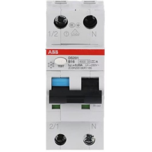 Leitungsschutzschalter ABB DS201 16A 2-polig Typ B IP20 IP40