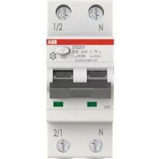 Leitungsschutzschalter ABB DS201 16A 2-polig Typ B IP20 IP40