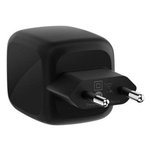 Cargador Belkin WCH020kqBK GaN 67 W USB-C doble carga rápida negro