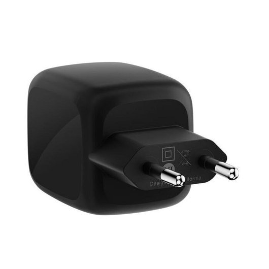 Cargador Belkin WCH020kqBK GaN 67 W USB-C doble carga rápida negro