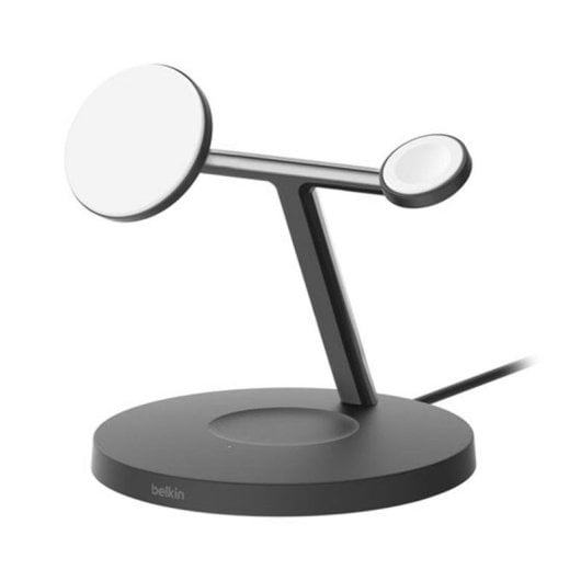 Cargador Belkin BoostCharge Pro Qi2 3 en 1 carga rápida MagSafe 15W negro