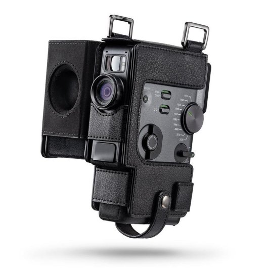 Funda Fujifilm Instax mini Evo Cinema Negra con correa y cierre magnético