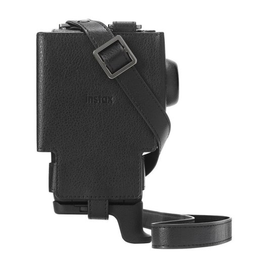 Funda Fujifilm Instax mini Evo Cinema Negra con correa y cierre magnético