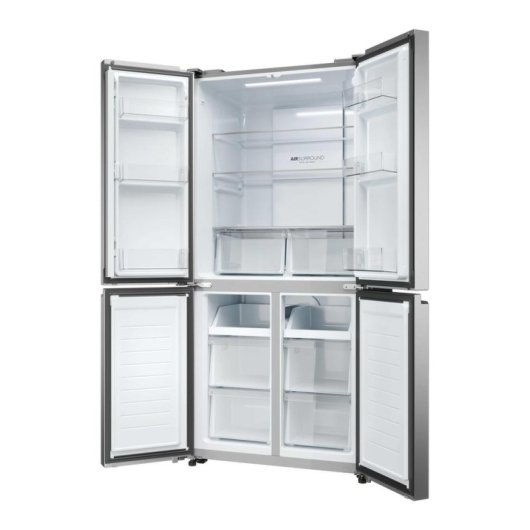 Réfrigérateur Américain Haier Cube 83 HCR3818DNMM Total No Frost 181,5 cm 467 L D Inox WiFi