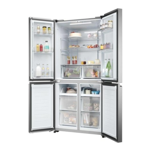 Réfrigérateur Américain Haier Cube 83 HCR3818DNMM Total No Frost 181,5 cm 467 L D Inox WiFi