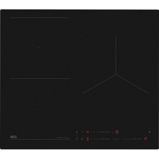 Placa de inducción AEG TO63IQ00IT SaphirMatt SE 60 cm 3 zonas PowerBoost Bridge