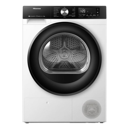 Secadora de condensación Hisense DH3S902BWCC 9 kg Clase C bomba de calor WiFi