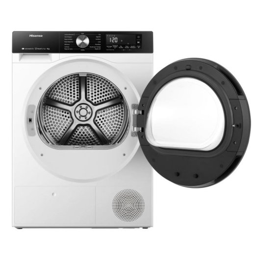 Secadora de condensación Hisense DH3S902BWCC 9 kg Clase C bomba de calor WiFi