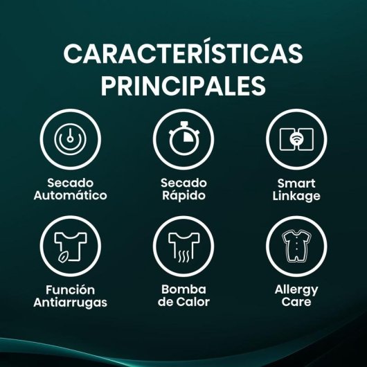 Secadora de condensación Hisense DH3S902BWCC 9 kg Clase C bomba de calor WiFi