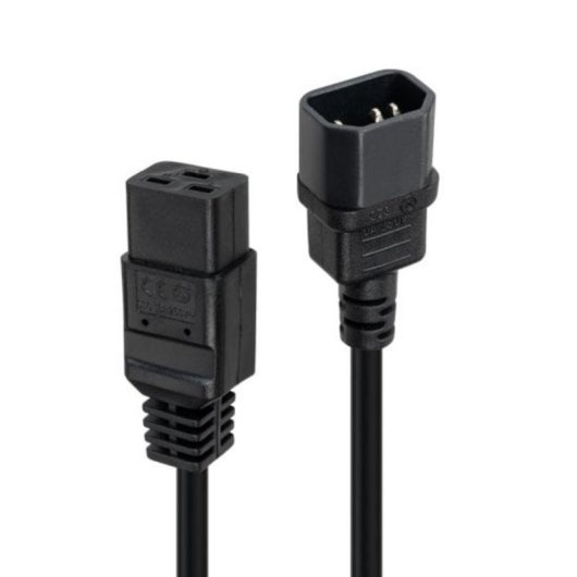 Cable de transmisión Lindy 30492 3 m IEC C14 a IEC C19 negro