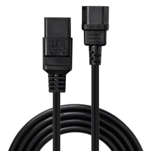 Cable de transmisión Lindy 30492 3 m IEC C14 a IEC C19 negro
